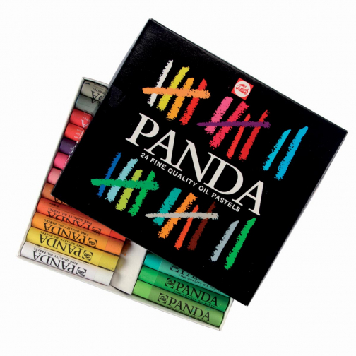 Talens Panda oliepastel, doos van 24 pastels