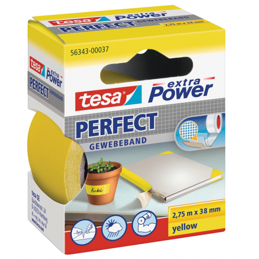 Tesa extra Power Pefect, ft 38 mm x 2,75 m, geel