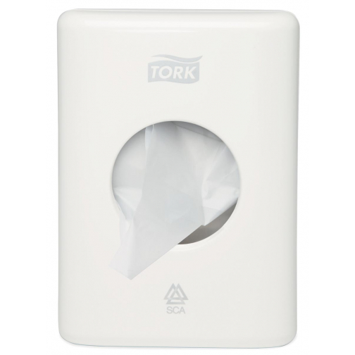 Tork dispenser voor hygiënezakjes, wit, systeem B5
