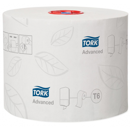 Tork toiletpapier Mid-Size, 2-laags, 100 meter, systeem T6, pak van 27 rollen