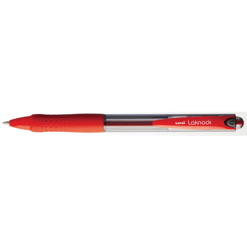 Uni-ball balpennen Laknock schrijfbreedte 0,4 mm, schrijfpunt: 1 mm, medium punt, rood