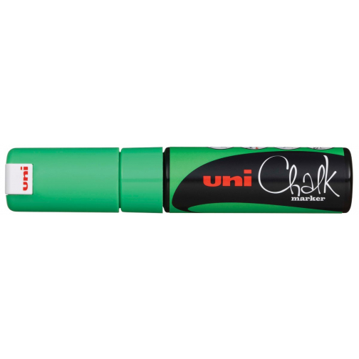 Uni-ball Krijtmarker fluogroen, beitelvormige punt van 8 mm