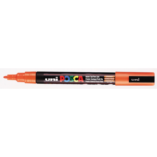 Uni POSCA paintmarker PC-3M, 1,5 mm, donkeroranje