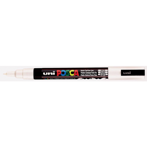 Uni POSCA paintmarker PC-3M, 1,5 mm, wit