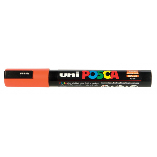 Uni POSCA paintmarker PC-5M, 1,8 - 2,5 mm, donkeroranje