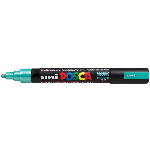 Uni POSCA paintmarker PC-5M, 1,8 - 2,5 mm, groen metaal