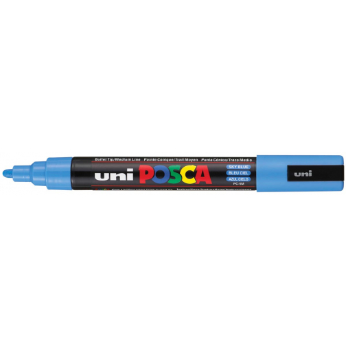 Uni POSCA paintmarker PC-5M, 1,8 - 2,5 mm, hemelsblauw