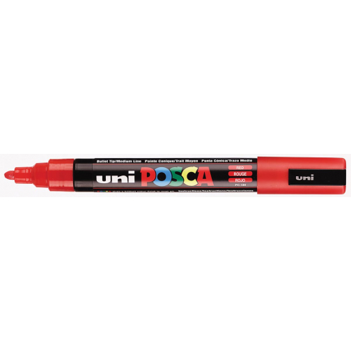 Uni POSCA paintmarker PC-5M, 1,8 - 2,5 mm, rood