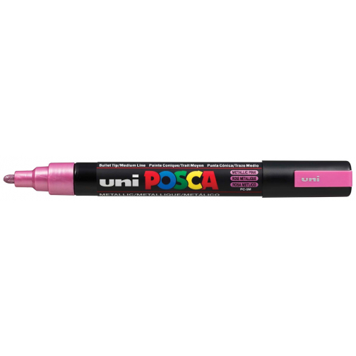 Uni POSCA paintmarker PC-5M, 1,8 - 2,5 mm, roze metaal