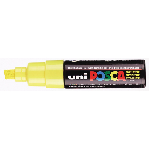 Uni POSCA paintmarker PC-8K, 8 mm, geel