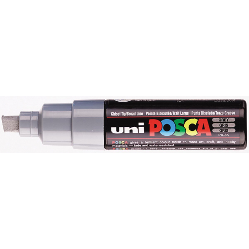 uni-ball Paint Marker op waterbasis Posca PC-8K grijs