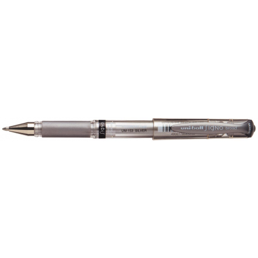 Uni-ball roller Signo Broad Creative, brede punt, zilver