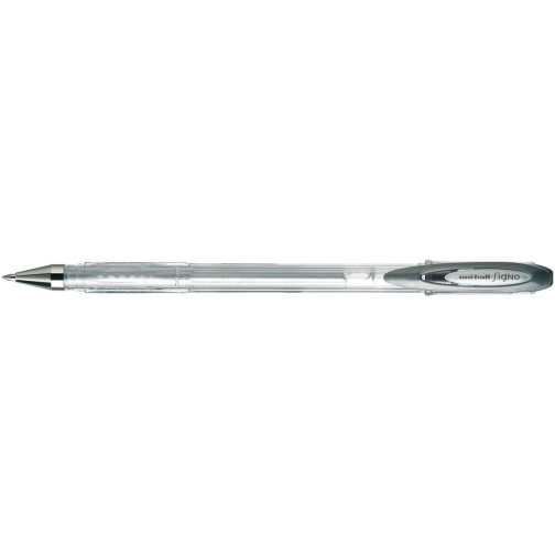 Uni-ball roller Signo Metallic, medium punt, zilver