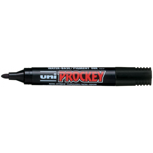 Uni-ball permanent marker Prockey PM-122, ronde punt, medium, zwart