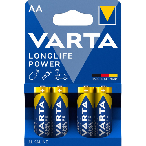 Varta batterij Longlife Power AA, blister van 4 stuks