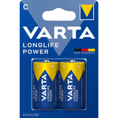 Varta Batterij Longlife Power C, blister van 2 stuks
