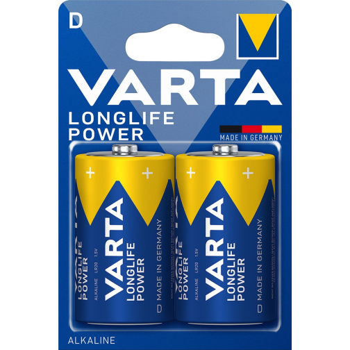 Varta Batterij Longlife Power D, blister van 2 stuks