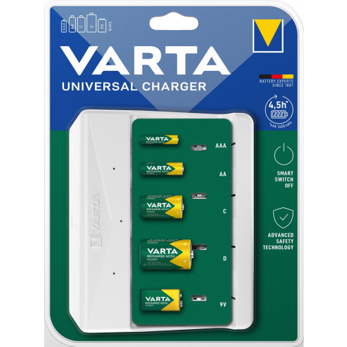 Varta batterijlader Universal Charger, op blister