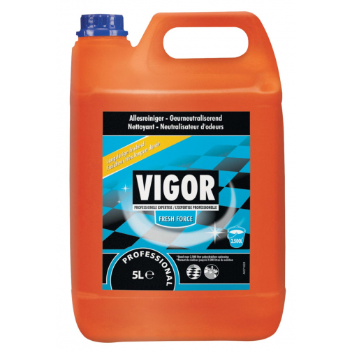 Vigor allesreiniger Fresh Force, flacon van 5 liter