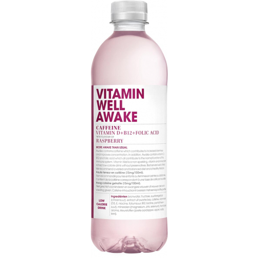 Vitamin Well vitaminewater Awake, 500 ml, pak van 12