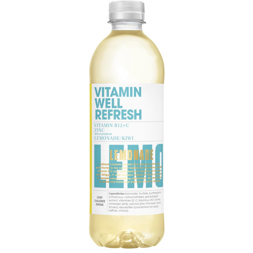Vitamin Well vitaminewater Refresh, 500 ml, pak van 12