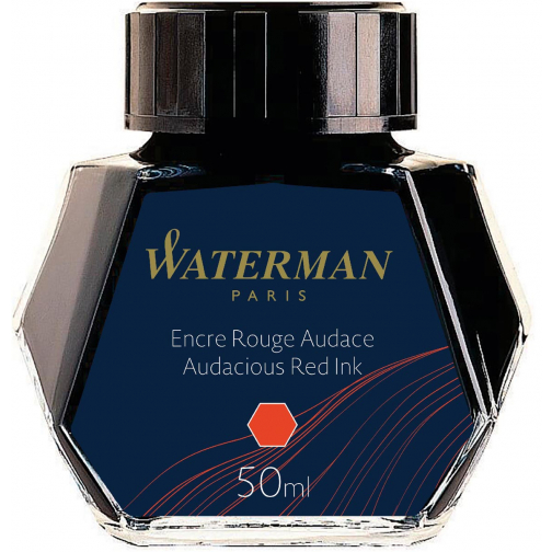 Waterman vulpeninkt 50 ml, rood (Audacious)