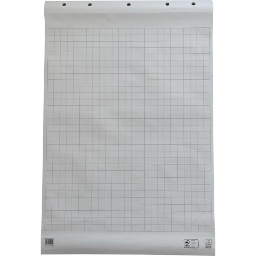 Work flipchartpapier, ft 65 x 98 cm, geruit, blok van 50 vel